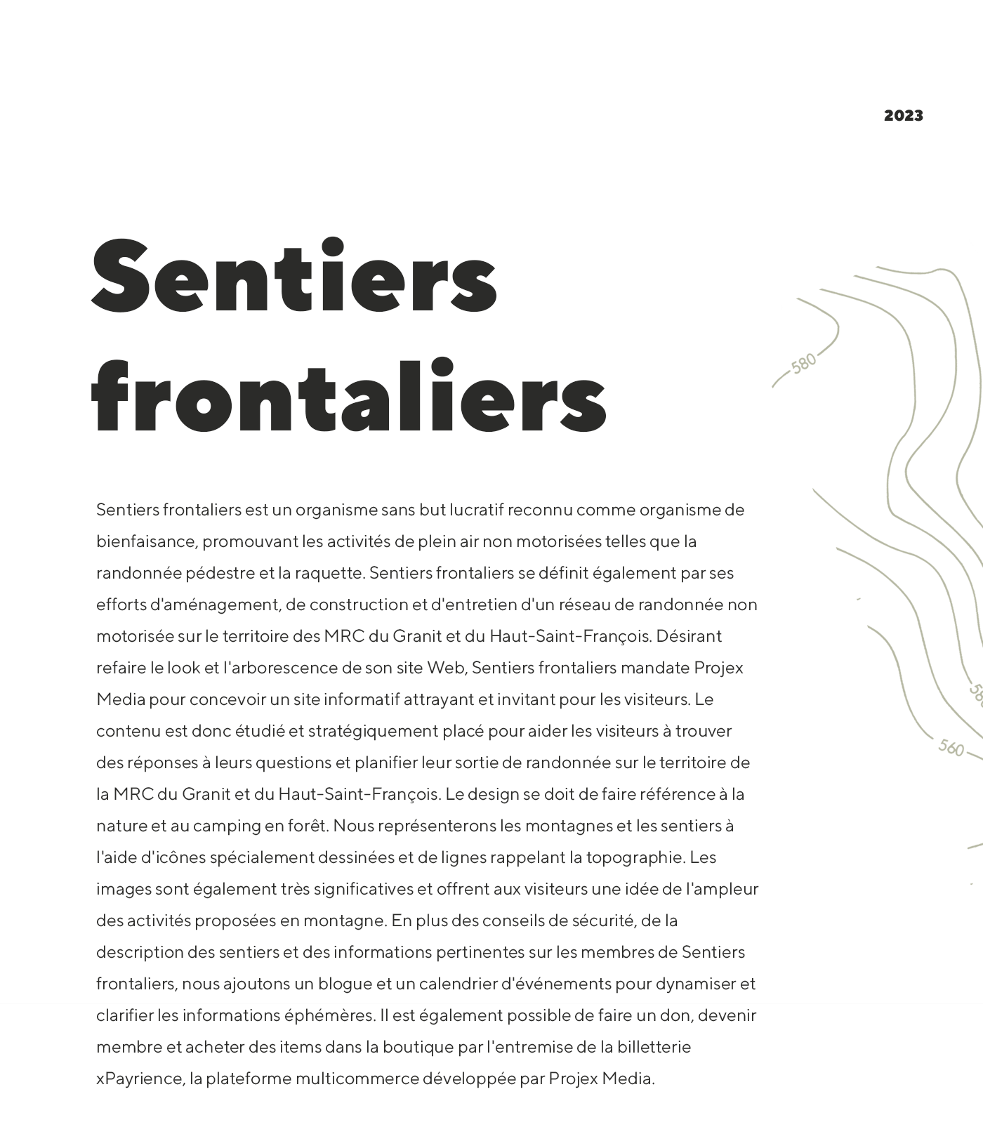 Sentiers frontaliers / 2023 - Réalisation signée Projex Media